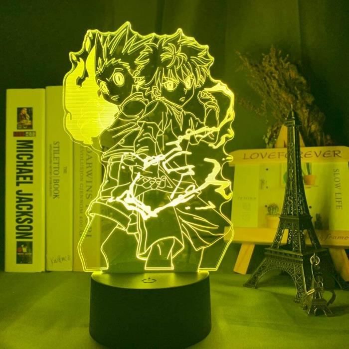 Lampe 3D Anime Hunter X Hunter Gon Et Killua Figure Veilleuse Pour Enfant  Chambre Décor Lumière Fans Cadeau AM5193 - Cdiscount Maison