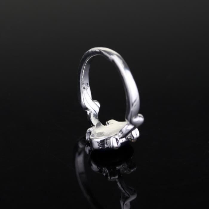Bague de Protection solaire en pierre bleue pour femmes anneau