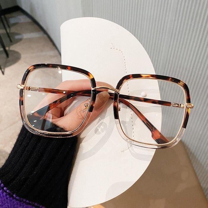 Monture lunette leopard top