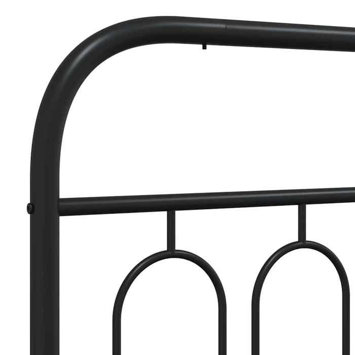Tête de lit - ZERODIS - A355400 - Métal noir - 160 cm - Design