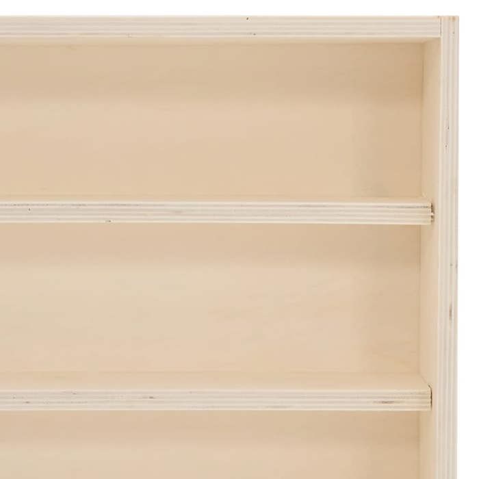 Vitrine de collection en bois avec portes 80x8,5x37 cm