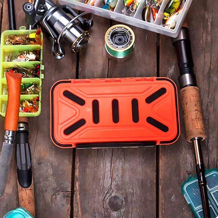 RoadLoo Boîte De Rangement Pour Leurres – 16 Cellules étanche Avec Diviseurs Ajustables, Vert