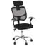 Chaise Fauteuil Siege De Bureau Ergonomique Avec Dossier Reglable Et Appui Tete Noir Achat Vente Chaise De Bureau Cdiscount