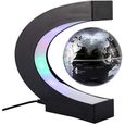 Créatif Globe Terrestre Lumineux Flottant Magnétique Levitation Globe Lamp avec Lumières LED et Base en Forme C pour Décorations Mai-0