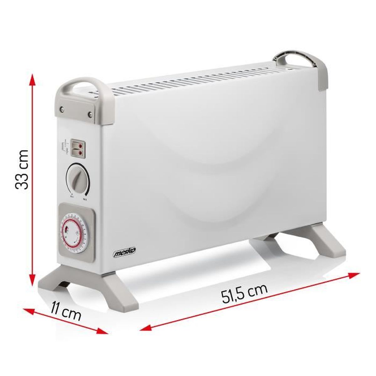 Aigostar Convecteur Électrique 2000W – Silencieux, Éco, Télécommande & Écran Tactile – Ember