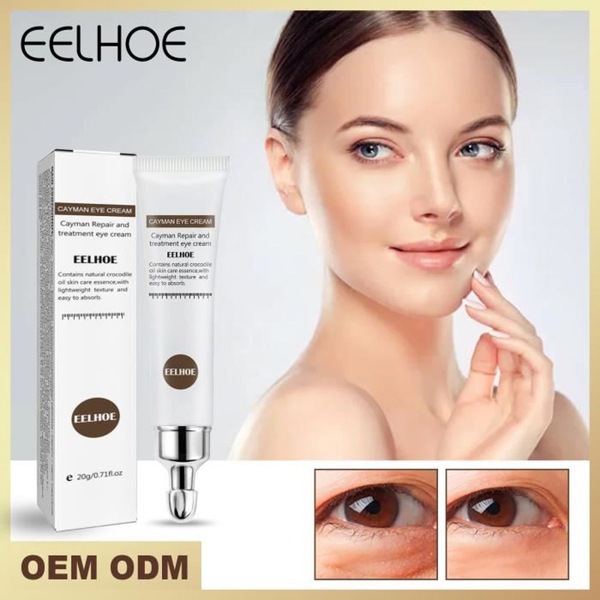 EELHOE jojoba oil essential eye cream 20g raffermissant lift eye bag