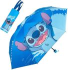 FOCLATUNER Parapluie Stitch, Parapluie Enfant Stitch, Parapluie Pliant Stitch, Parapluie Enfant Garçon Stitch, Parapluie de Poche, Bleu