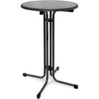 BEAUTISSU HOME STYLE Beautissu Table haute pliante outdoor Sylt Ø 80 cm Gris - Table mange debout ronde - Table de bistro, Table de jardin, terrasse