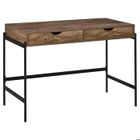 HOMCOM - bureau informatique - MDF - 110x55x75cm - Brun, Noir