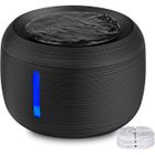 MOURSIIENY Fontaine à eau pour chat chien - Circulation automatique Branchement USB-Convient à Plusieurs Animaux , Rond