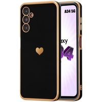 Coque Silicone pour Samsung Galaxy A34 5G Protection Anti-Rayures Antichoc Ultra Souple Noir