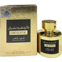 Eau de Parfum CONFIDENTIAL PRIVATE GOLD 100 ml Attar Arabe de Dubai Pour Homme et Femme Un Fragrance Boisé Avec Une Touche Oriental