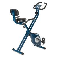 Vélo d'appartement Pro en X Azura M3 - Capital Sports - 3 kg de volant d'inertie - charge max 100 kg - bleu