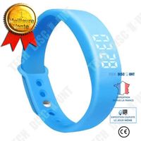 TD® Montre Bracelet Intelligent LED 5W Multifonctionnelle / Podomètre Sport Sommeil Surveillance Smart Bracelet Silicone (bleu)