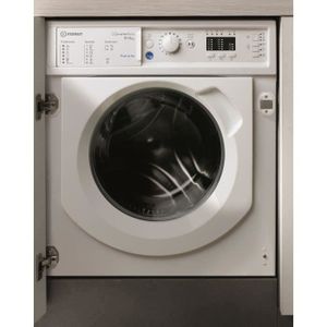 Lave-linge séchant encastrable INDESIT BIWDIL861484EU Pushu0026Go - 8 / 6 kg -  Induction - 1400 trs/min - Blanc - Cdiscount Electroménager