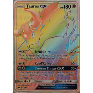 CARTE A COLLECTIONNER carte Pokémon 156-149 Tauros GX - FULL ART SECRETE