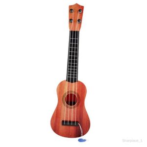 UKULÉLÉ Instrument de guitare à quatre cordes de 21 pouces, ukulélé soprano, ukulélé hawaïen pour débutants enfants adultes Modèle B