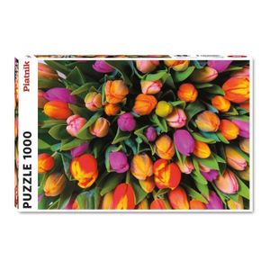 PUZZLE Puzzle PIATNIK 1000 pièces - Tulipes multicolores