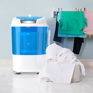Mini lave-linge et essorage Navaris 2-en-1 - Laveuse/sécheuse non  électrique portable