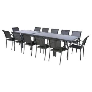 TABLE DE JARDIN  Table extensible rectangulaire Piazza 8/12 places 