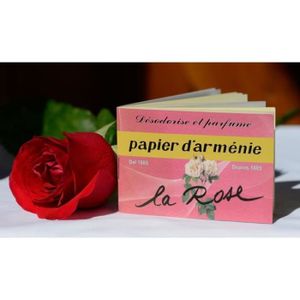 ENCENS Bloc Papier d'Arménie à la Rose - Encens Papier D'