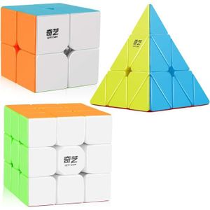 CUBE ÉVEIL D-FantiX Speed Cube Set, QY Toys Cube 3 Pack Qidi 