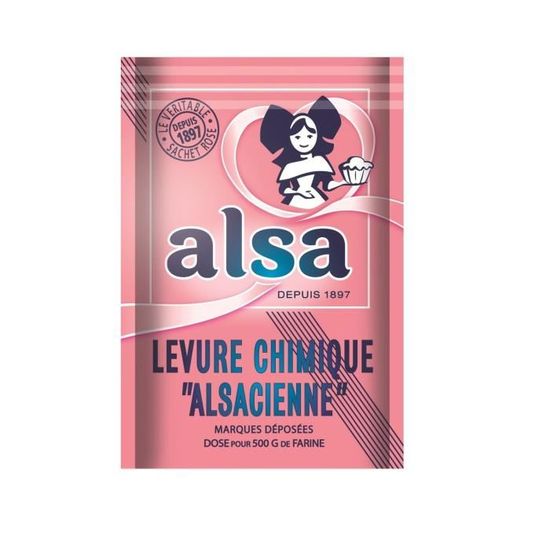 LOT DE 3 Levure chimique alsacienne ALSA 8 sachets de 11 g Cdiscount Au quotidien