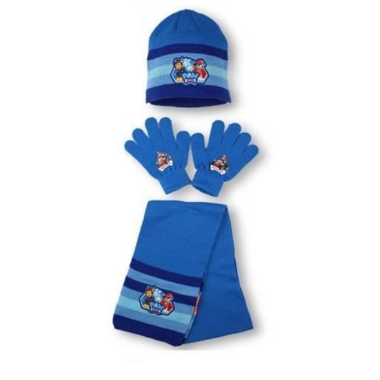 Ensemble écharpe Gants Unisexe Ensemble écharpe Et Gants Paw Patrol Garçon - Bleu, Taille Unique, Bordure Polaire Gants Pat Patrouille