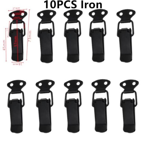 Fermoirs Tension Fer Lot De 2 - 91 Mm à Ressort - Pour Boîte, Tiroir, Armoire