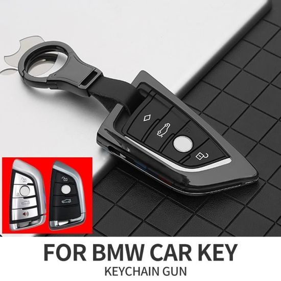 Coque clé BMW Série 1 2 3 4 5 X1 X3 X4 X5 X6 couvre clef métal mat