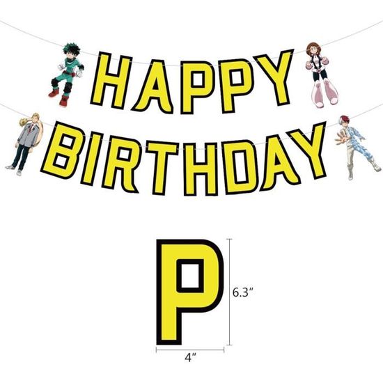 SAVITA Bannière D'Anniversaire Magique Pré-Enfilée, Décoration De Fête