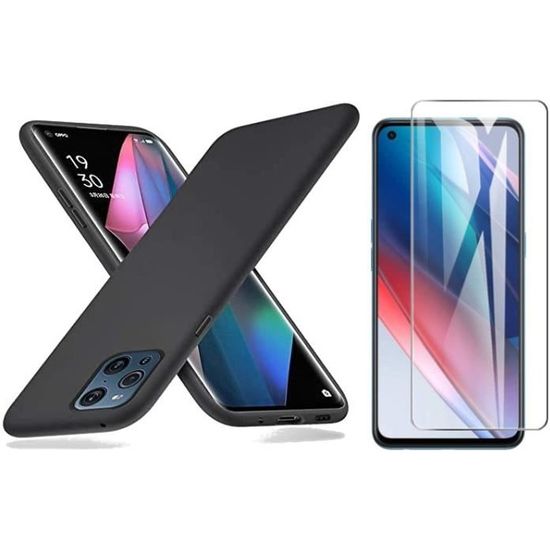 Kit Protection écran Oppo Find X3 Pro – 2 Verres Trempés + 2 Protecteurs Caméra – 9H, Anti-rayures, 3D Incurvé