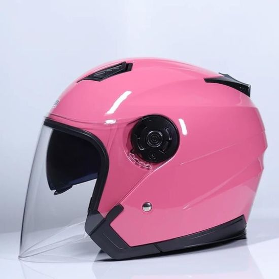 Casque Demi-jet Moto Evember - Taille 27x22x15cm, Visière Anti-UV, Léger Et Rétro, Pour Scooter, Trottinette Ou Moto - 6