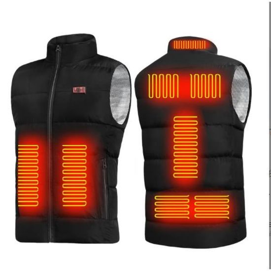 Veste Chauffante Homme Femme 13 Zones Chaleur - Gilet Électrique USB Rechargeable