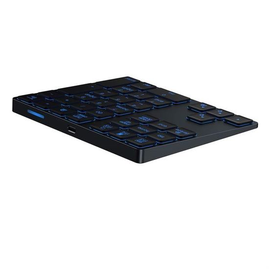 Pavé Numérique Bluetooth Tangxi - 34 Touches Rétroéclairées, Ultra Fin - Compatible Pour Pour OS
