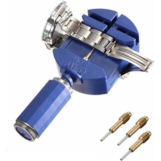 Snowtian Kit Outil Réparation Montre - Chasse Goupille Bracelet Avec 3 Broches + Pin Remover