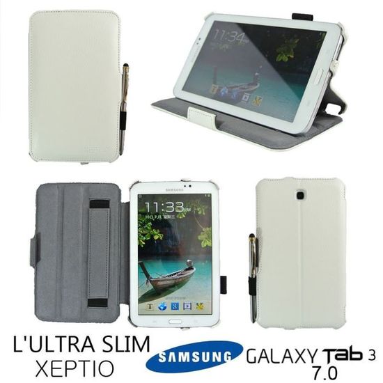 Etui XEPTIO Samsung Galaxy Tab A 9.7 pouces blanc