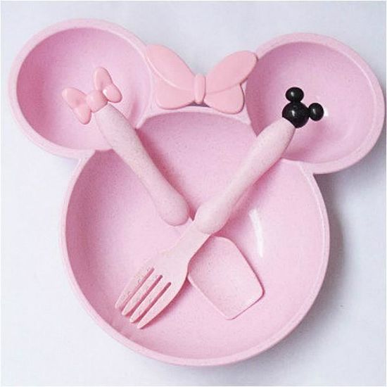MOOMBABI Set Repas Bébé 13 Pièces – Vaisselle Silicone + Inox Avec Ventouse, Bavoir, Couverts, 4 Gourdes Réutilisables, Idéal Diversification Alimentaire