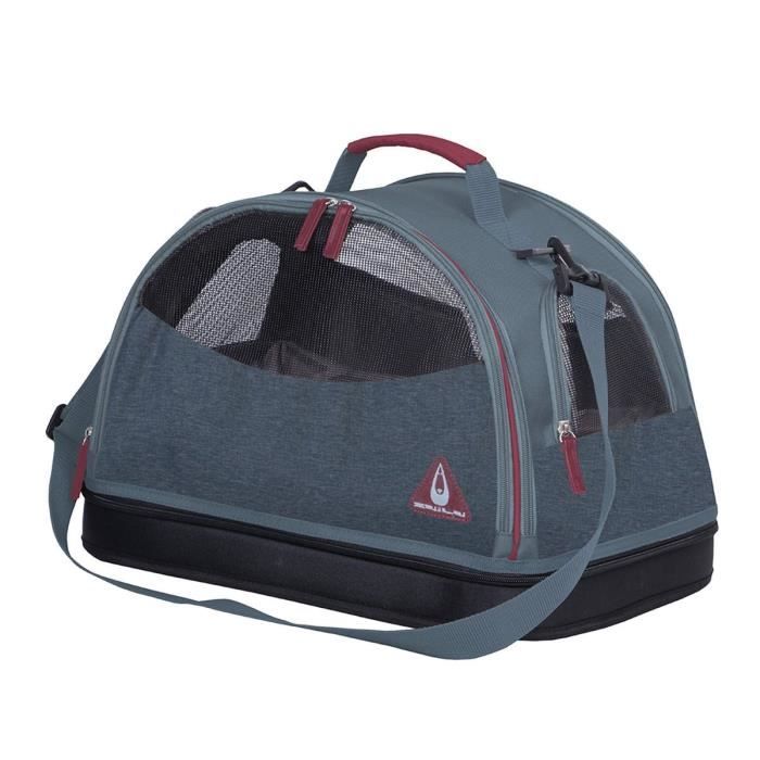 DUVO+ Sac de transport Paris Travel Bag 3in1 - Bleu - 44 x 31 x 31 cm - 0,67 kg - Pour chien