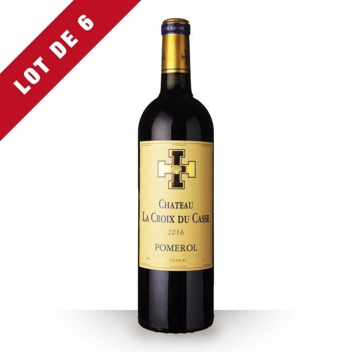 Lot de 6 - Château la Croix du Casse 2016 AOC Pomerol - 6x75cl - Vin Rouge
