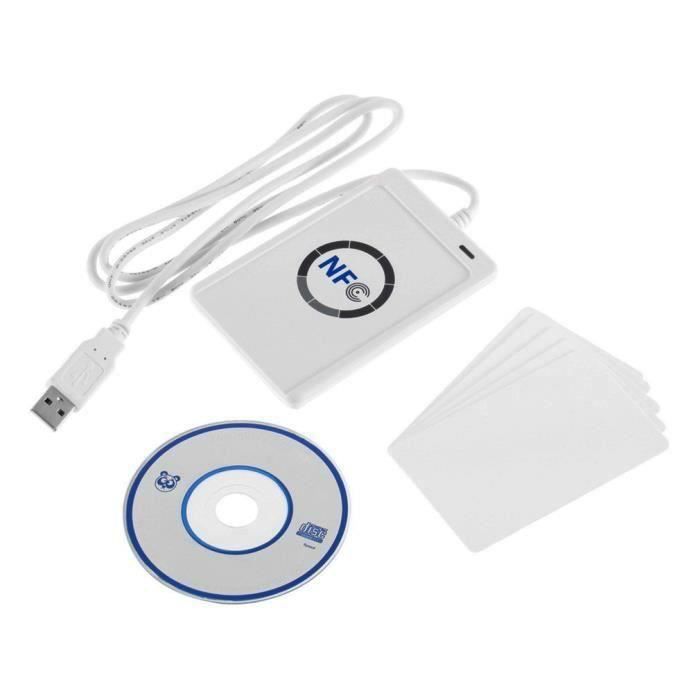 NFC ACR122U RFID sans contact Lecteur Smart & Writer - USB + carte IC 5X