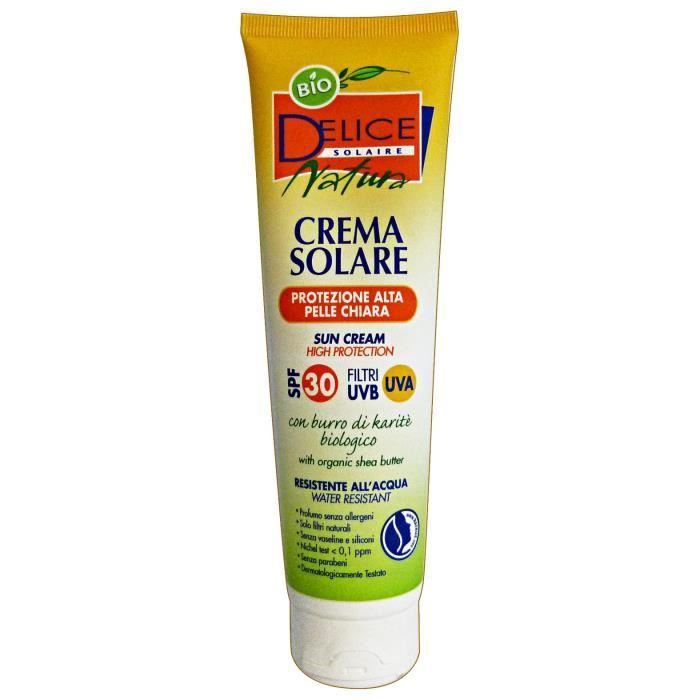 DELICE Crème Fp30 Bio 150 Ml. - Produits Solaires