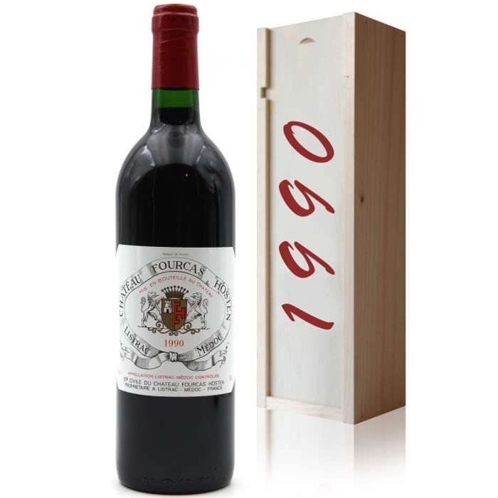 Coffret Château Fourcas Hosten 1990 Rouge 75cl AOC Haut-Médoc