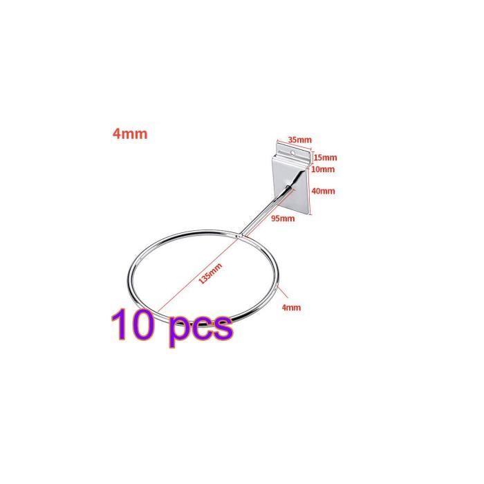 {Yokata} Lot de 10 Supports muraux pour Ballons de Basket-Ball, Volley-Ball, Football, Creux, etc - 4 mm