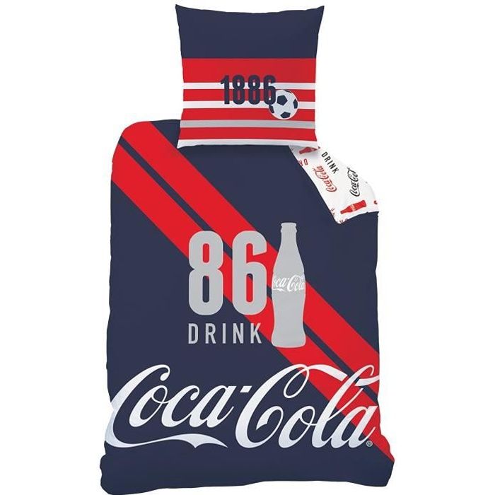 COCA COLA SPORT Parure de Couette 140 x 200 cm