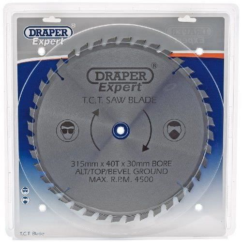 Draper 09494 Lame de scie TCT 40 dents 315 x 30 mm (Import Grande Bretagne)