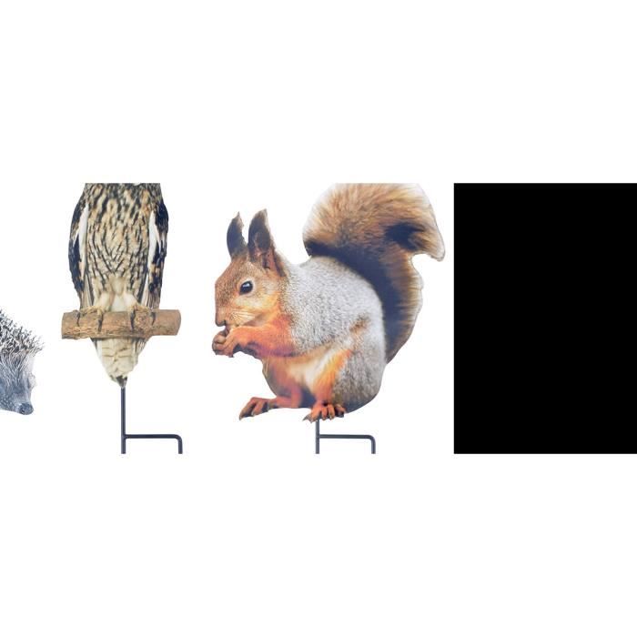 Animaux de la forêt sur pique (Lot de 3) Multicolore