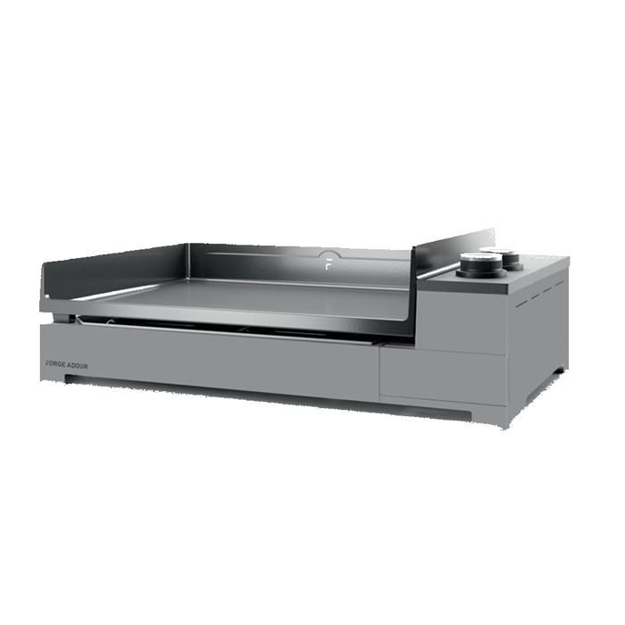 FORGE ADOUR Plancha Premium Gaz 60 Châssis Acier Noir et Gris