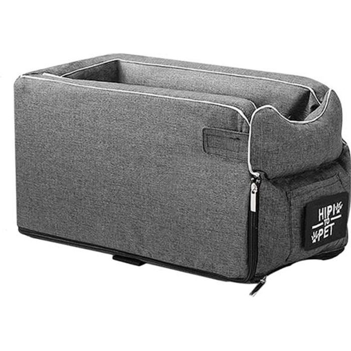 Sièges Auto Pour Chiens, Sac Transport Chien, Cage Pour Chien, Siège D'auto Pour Animaux De Compagnie, Carré Gris
