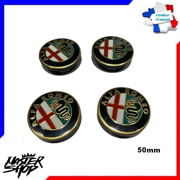 4 x centres de roue caches moyeux ALFA ROMEO 50mm MS47 FR